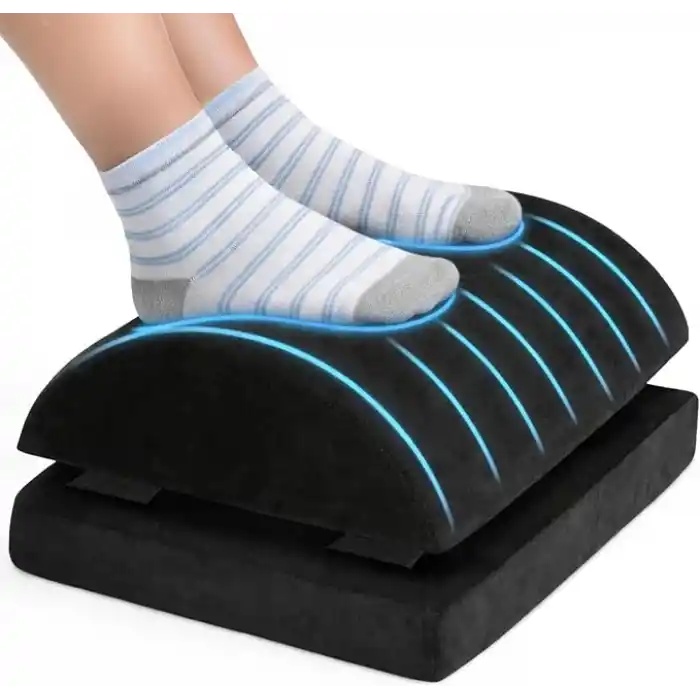 WONKEY - Ergonomik Ayak Yastığı Desteği – Sünger Ayak Dinlendirme için Yastık, Ofis ve Ev Kullanımı İçin Rahatlatıcı Ayak Uzatma Destek Pedi, Uzun Süre Oturanlar İçin Konforlu Ayak Destek Minderi