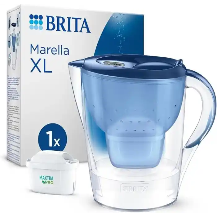 BRITA Marella XL 1x MAXTRA PRO Pure Performance Filtreli Su Arıtma Sürahisi - Mavi (3,5L)
