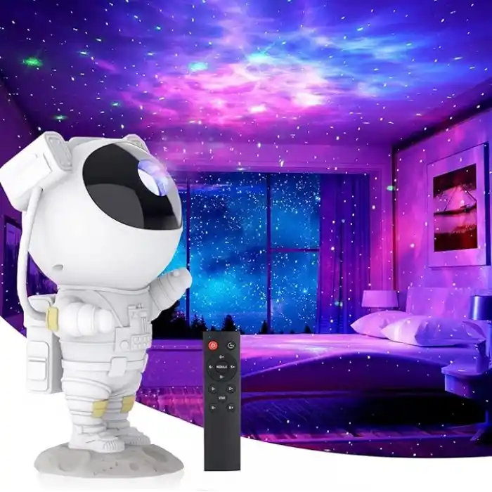 Comb Yıldızlı gökyüzü gece lambası, projektör, astronot projektör lamba, odayı dekore etmek, gece lambası ambiyansı, çocuklar ve yetişkinler için ev partisi hediyesi