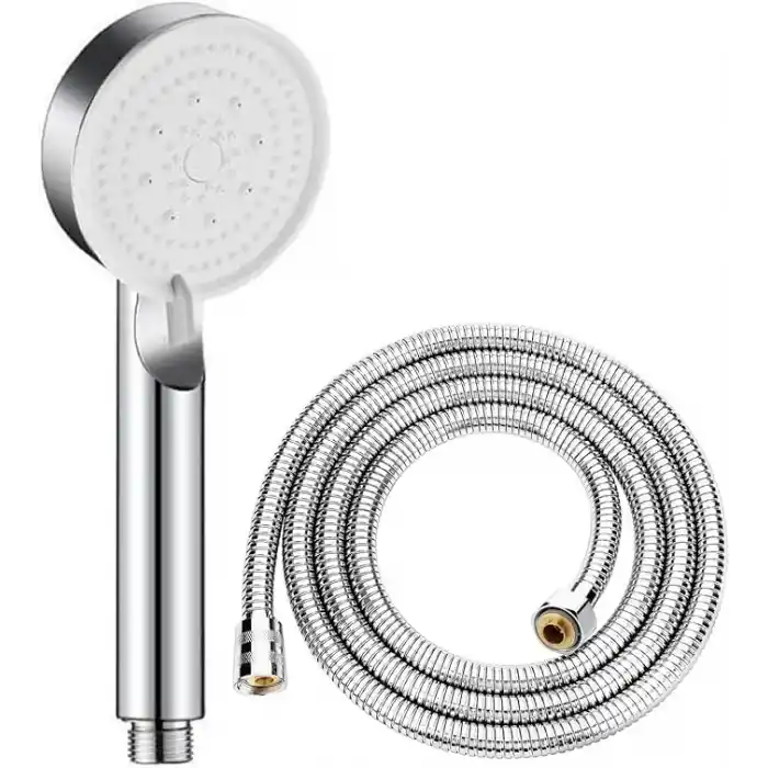 Mayaglory 5 Fonksiyonlu Ayarlanabilir Yüksek Basınçlı Masaj Etkili Duş Seti, Turbo Fan Lite Duş Seti Chrome