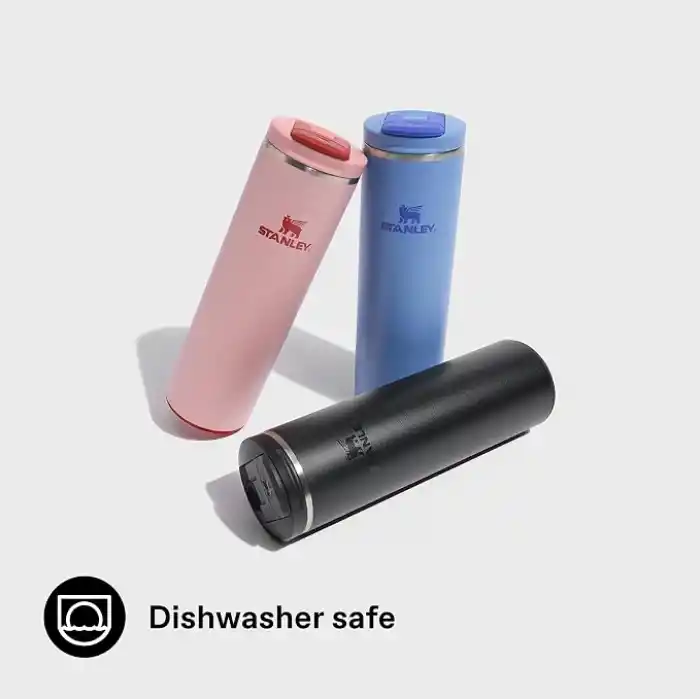 STANLEY The Transit FlipTop Mug Termos 0.47 Litre - Pembe Kuvars (Rose Quartz) | Paslanmaz Çelik