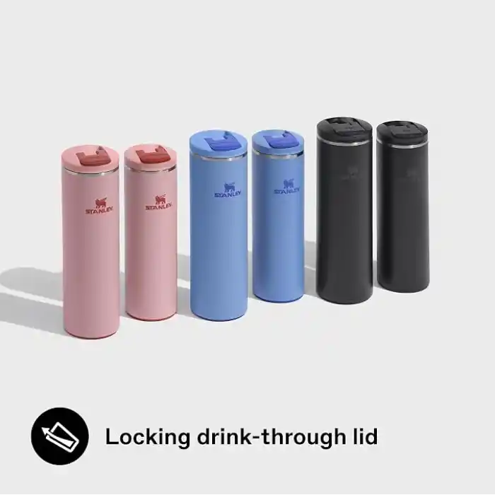 STANLEY The Transit FlipTop Mug Termos 0.47 Litre - Pembe Kuvars (Rose Quartz) | Paslanmaz Çelik
