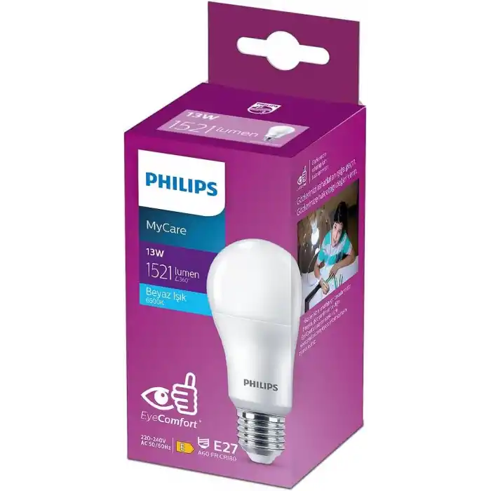 Philips LEDBulb 13-100W E27 6500K Beyaz Işık LED Ampul