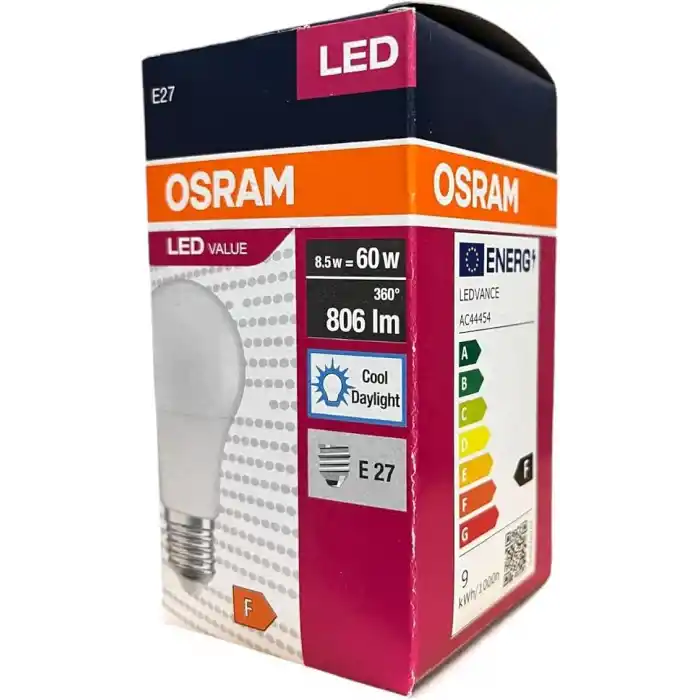 Osram 8.5 Watt Led Ampul 6500K Beyaz E27-10 Adet