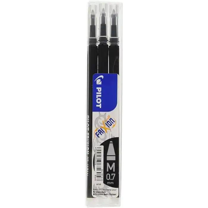 Pilot Frixion Ball Kalem Yedeği 0.7 Siyah 3 lü BLS