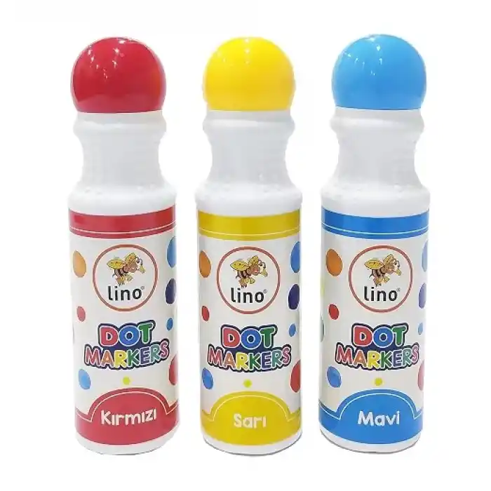 Lino Dot Markers 3 lü Yıkanabilir Boya