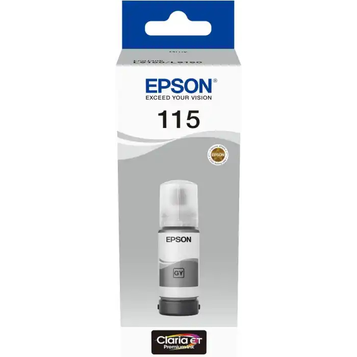 Epson 15 EcoTank Mürekkep Kartuşu, 1 parça, Orijinal, Gri