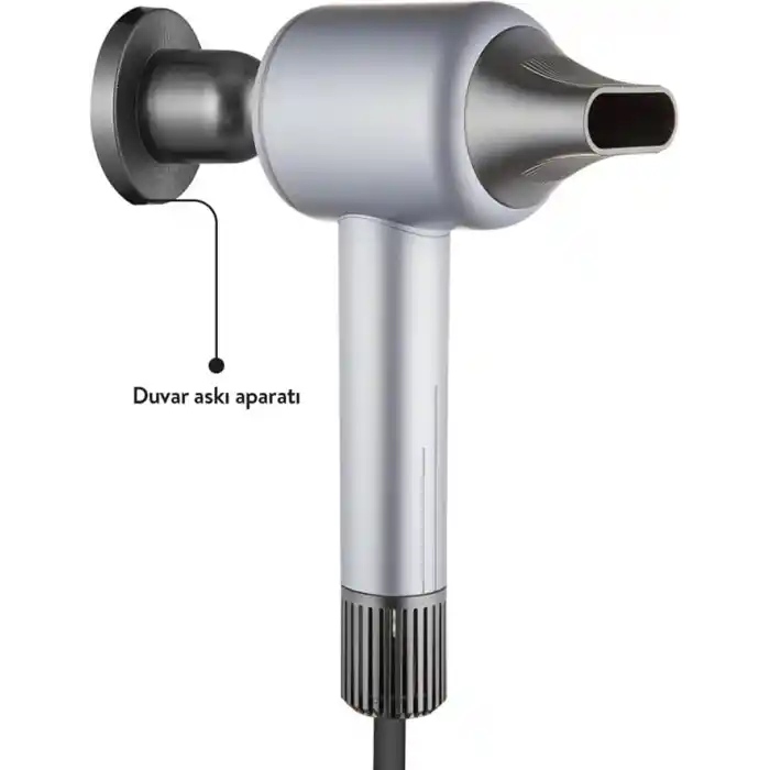 Sinbo SHD 1717 Saç Kurutma Makinesi 110.000 RPM BLDC Turbo Motor, 2 Hız 3 Isı Ayarı, 360° Manyetik Başlık, Akıllı Isı Kontrolü