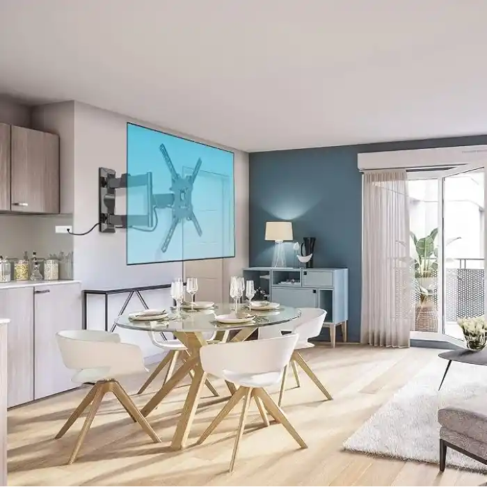 North Bayou NB NB P4 Ultra Ince 32–55,LCD LED televizyonlar için, TUV Sertifikalı Hareketli Tv Askı Aparatı