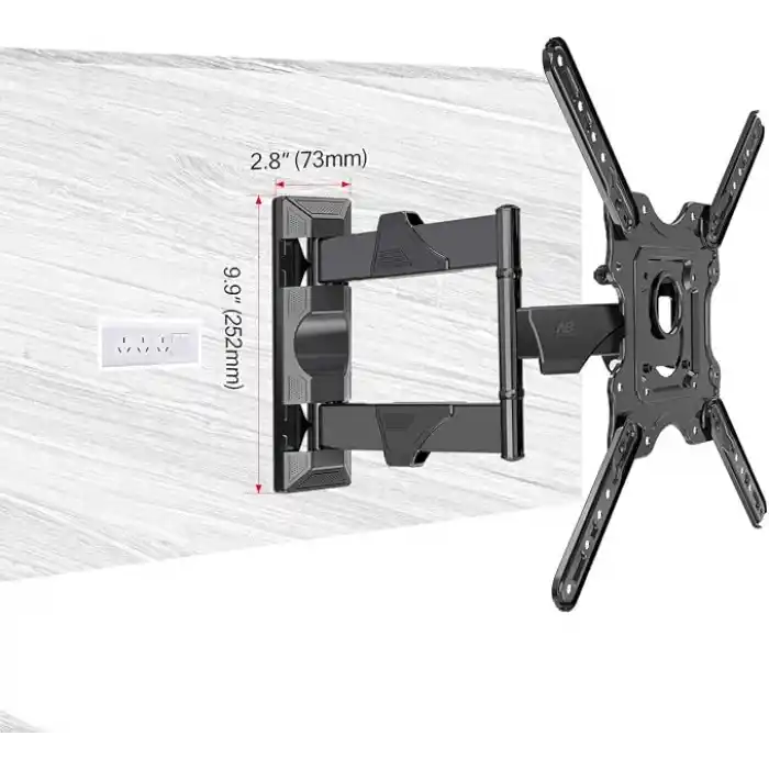 North Bayou NB NB P4 Ultra Ince 32–55,LCD LED televizyonlar için, TUV Sertifikalı Hareketli Tv Askı Aparatı