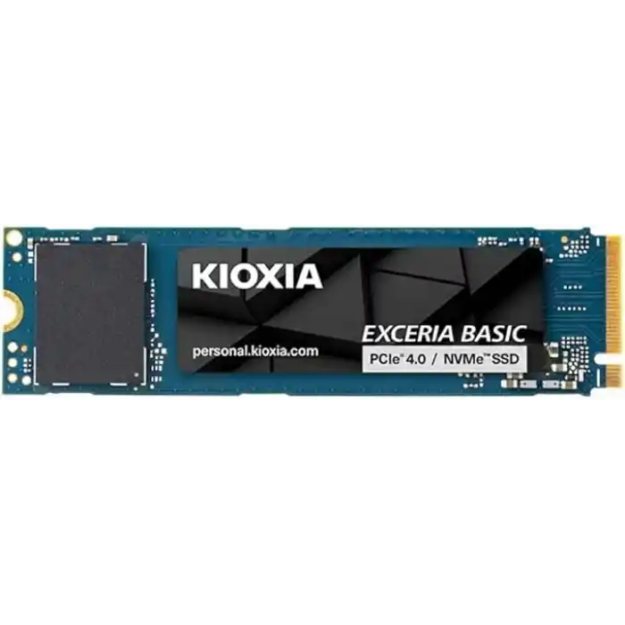 KIOXIA EXCERIA BASIC 2TB NVMe SSD – M.2 2280, PCIe Gen4 x4, 7300MB/s Okuma, 6800MB/s Yazma