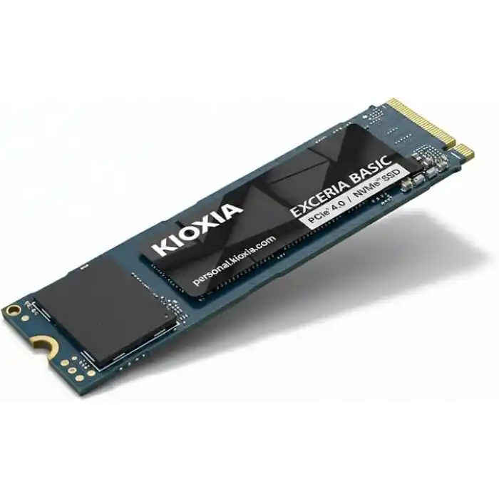 KIOXIA EXCERIA BASIC 2TB NVMe SSD – M.2 2280, PCIe Gen4 x4, 7300MB/s Okuma, 6800MB/s Yazma