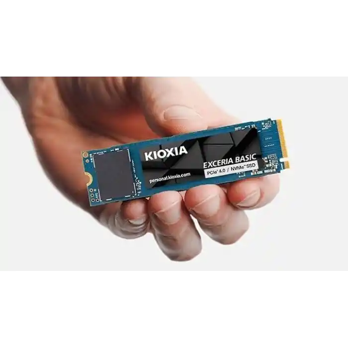 KIOXIA EXCERIA BASIC 2TB NVMe SSD – M.2 2280, PCIe Gen4 x4, 7300MB/s Okuma, 6800MB/s Yazma