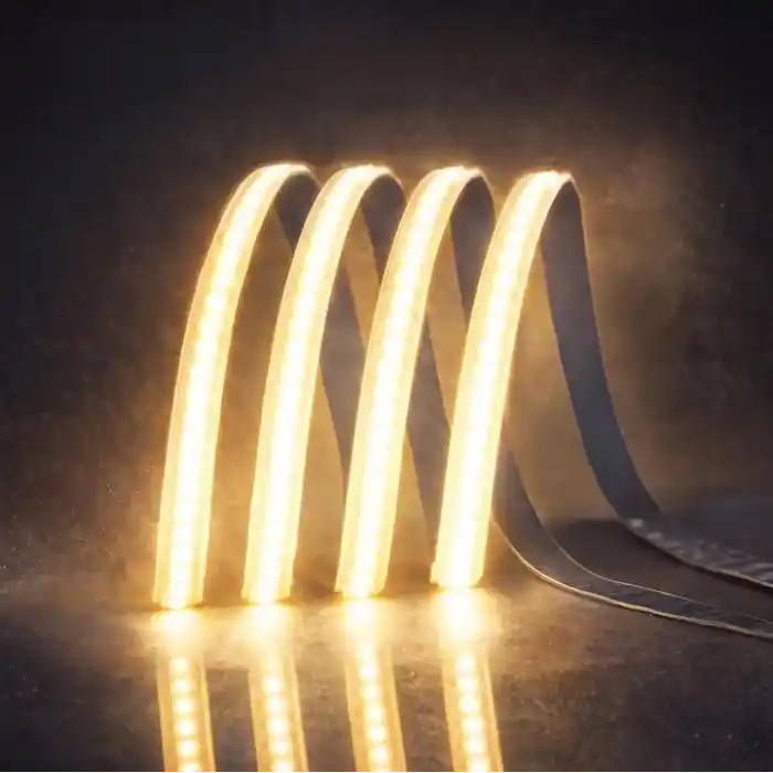 Cata CT-4541G COB Şerit LED 12V Metrede 216 Çipli Kesintisiz Noktasız İç Mekan Aydınlatma - 5 METRE GÜNIŞIĞI 3200K