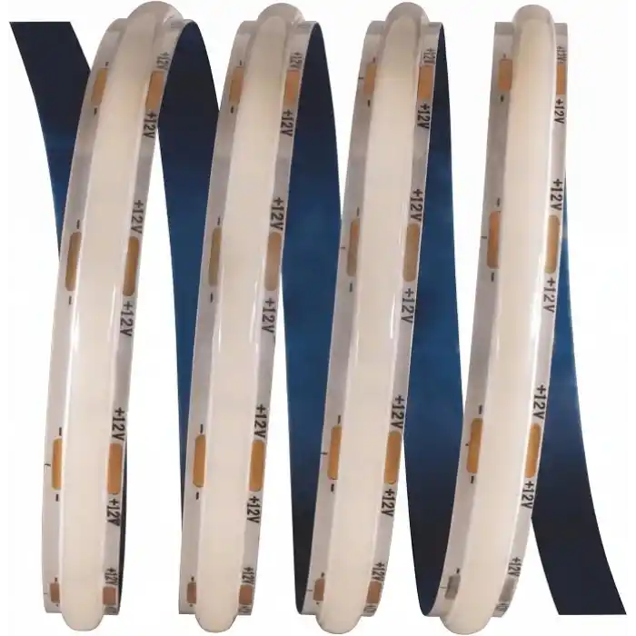 Cata CT-4541G COB Şerit LED 12V Metrede 216 Çipli Kesintisiz Noktasız İç Mekan Aydınlatma - 5 METRE GÜNIŞIĞI 3200K