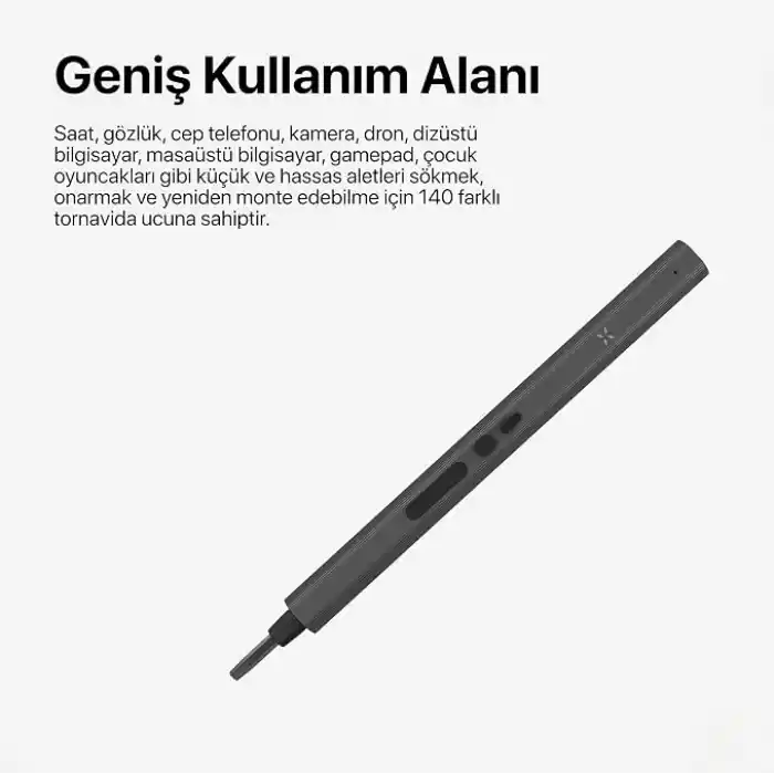 Xenon Smart Hassas Tornavida Seti 153 Parça Şarjlı Otomatik Vidalama Ledli Saat Gözlük Telefon Bilgisayar Tamir Kiti X6833