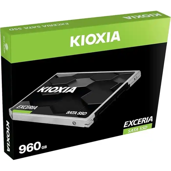 KIOXIA EXCERIA 960GB SSD – 2.5 inç SATA 6 Gbit/s, 555MB/s Okuma, 540MB/s Yazma