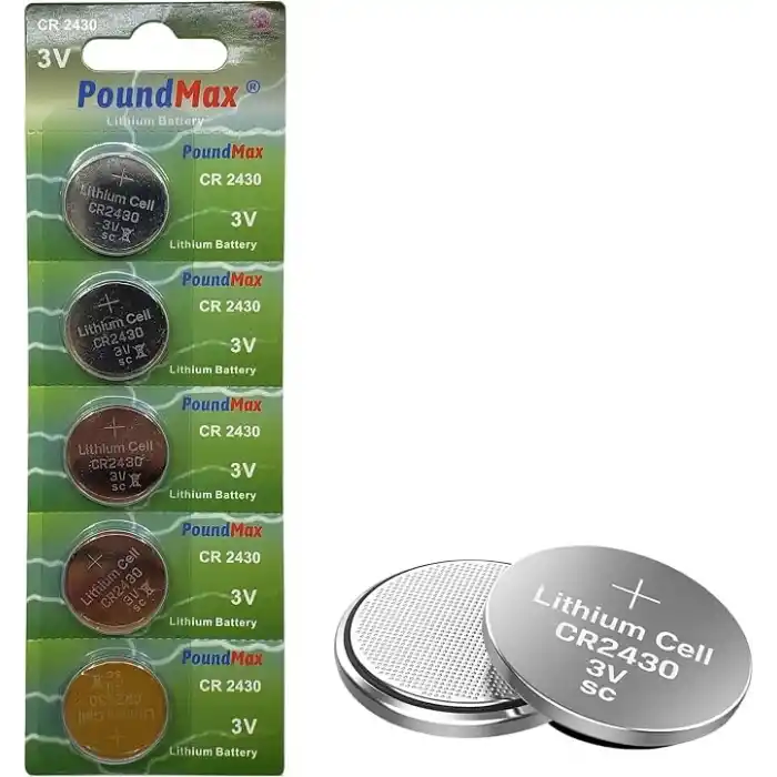 5 Adet 2430 CR2430 DL2430 3V PoundMax Lityum düğme pil, Uzun raf ömrü, küçük elektronik cihazlar için uzaktan kumandalar, teraziler, akıllı ev cihazları, ölçüm cihazları ve hesap makineleri