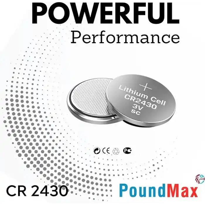 5 Adet 2430 CR2430 DL2430 3V PoundMax Lityum düğme pil, Uzun raf ömrü, küçük elektronik cihazlar için uzaktan kumandalar, teraziler, akıllı ev cihazları, ölçüm cihazları ve hesap makineleri
