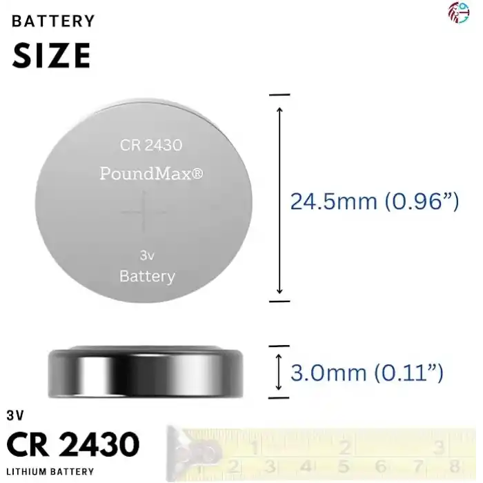 5 Adet 2430 CR2430 DL2430 3V PoundMax Lityum düğme pil, Uzun raf ömrü, küçük elektronik cihazlar için uzaktan kumandalar, teraziler, akıllı ev cihazları, ölçüm cihazları ve hesap makineleri