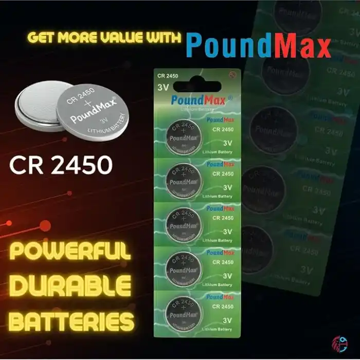 5 Adet 2450 CR2450 DL2450 DL2450 ECR2450 KCR2450 3V PoundMax Lityum Düğme Piller, Düğme Pil, Çocuklara Dayanıklı Ambalaj, Akıllı Ev Cihazları, Küçük Elektronik Ev Aletleri, Araba Anahtarları ve Diğer