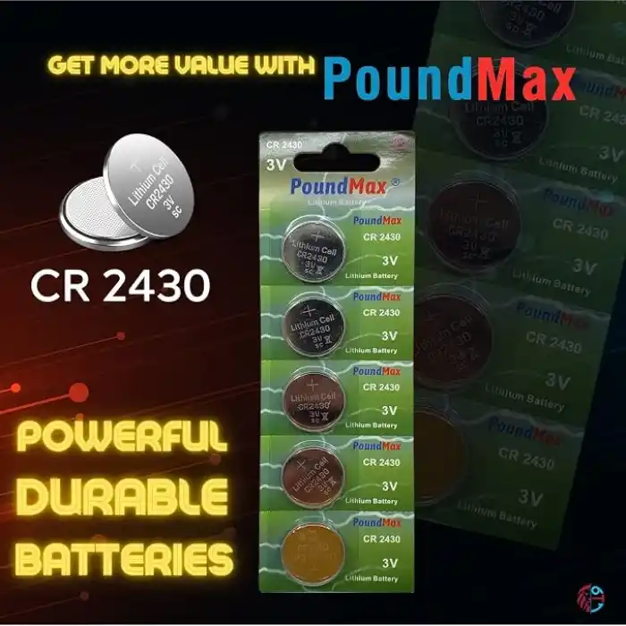 PoundMax 10 x CR2430 DL2430 3V Lityum Düğme Pil, Uzun Raf Ömrü, Küçük Elektronik Cihazlar için Uzaktan Kumandalar, Teraziler, Akıllı Ev Cihazları, Ölçüm Cihazları ve Hesap Makineleri