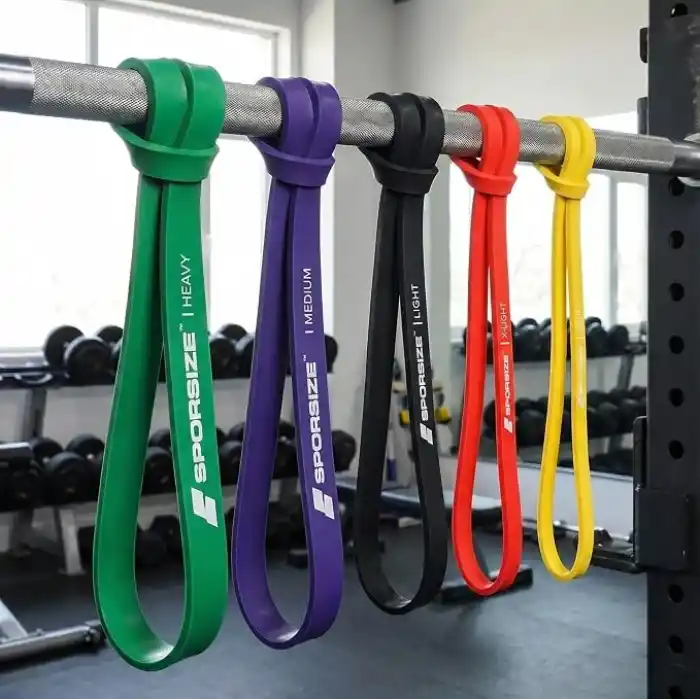 Sporsize Profesyonel Direnc Bandi Tekli Guclu Lateks Loop Band, Fitness, CrossFit, Pilates ve Ev Egzersizleri icin