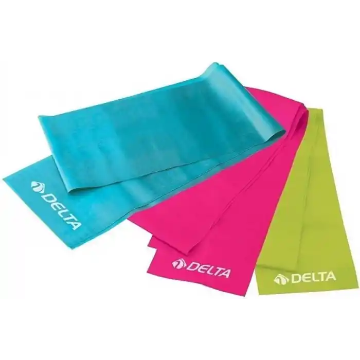 Delta Elite Deluxe Pilates Egzersiz Bandı, 3lü