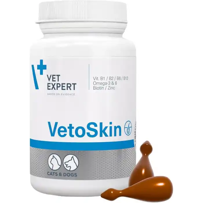 Vet Expert VetoSkin Köpek ve Kedi Tüy ve Deri Vitamini