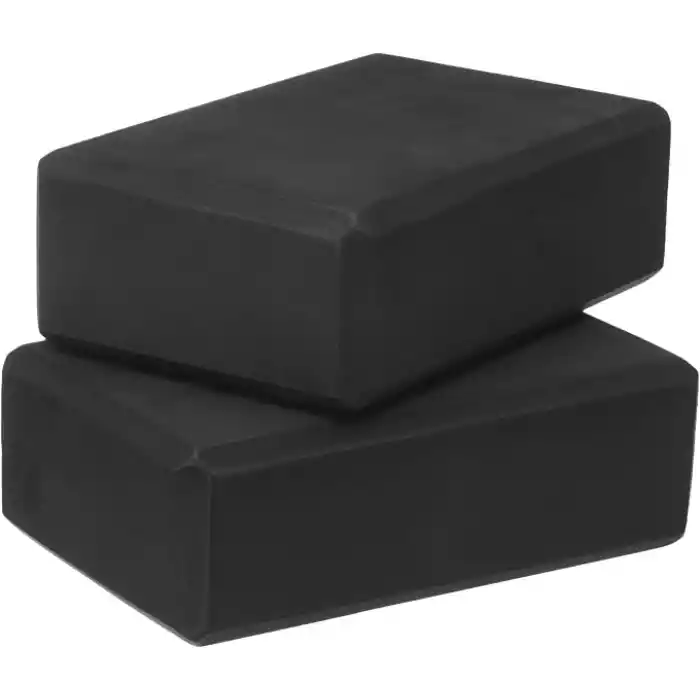 Delta Çiftli Yoga Blok - 2 Adet Yoga Block - Eva Yoga Bloğu Seti,Siyah
