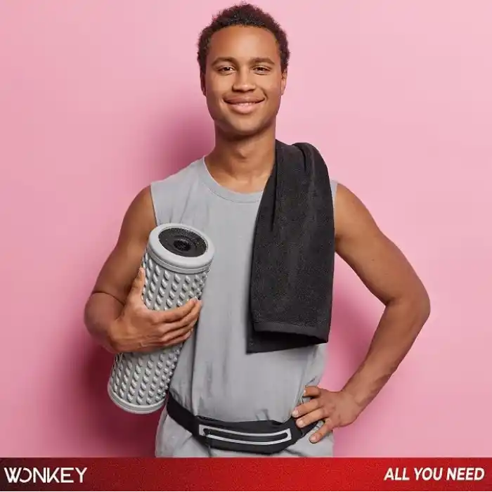 WONKEY - 30x100 cm Sporcu Havlusu Pamuk, İnce Uzun Pamuklu Fitness Havlusu, Spor Salonu, Gym, Koşu ve Antrenman İçin Ter Havlusu, Spor Havlusu (1 Adet)