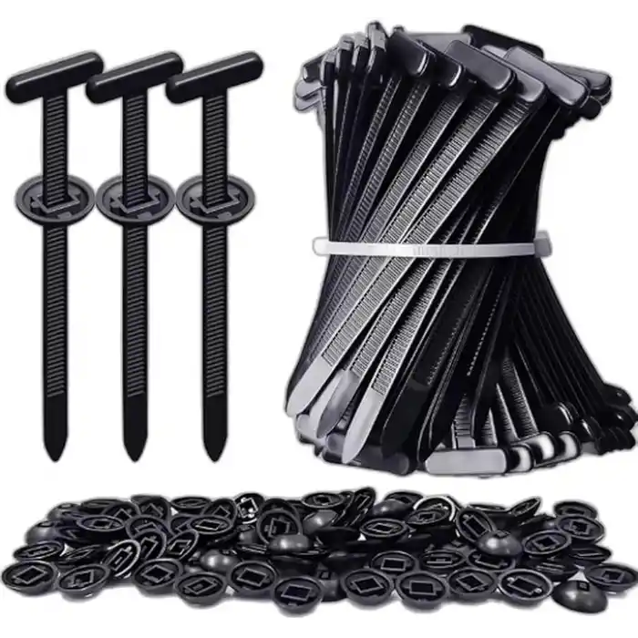 Orret Home 30 Parça T Başlı Plastik Araç Sabitleme Kelepçesi, Naylon Kablo Bağı Klips Seti, Araç Panel Tampon Sabitleme Klipsi, Kendinden Kilitli Otomotiv Kelepçe