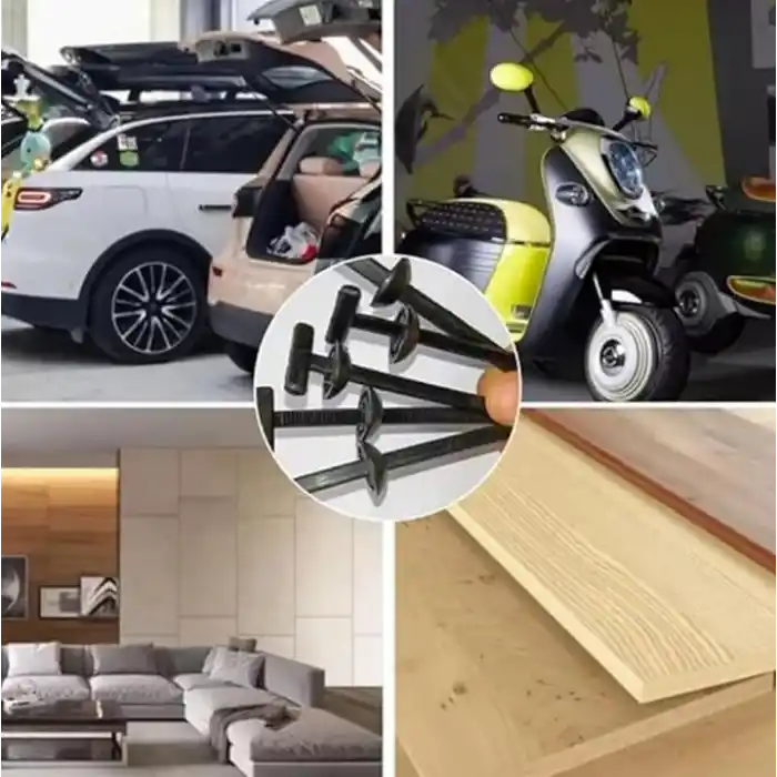 Orret Home 30 Parça T Başlı Plastik Araç Sabitleme Kelepçesi, Naylon Kablo Bağı Klips Seti, Araç Panel Tampon Sabitleme Klipsi, Kendinden Kilitli Otomotiv Kelepçe