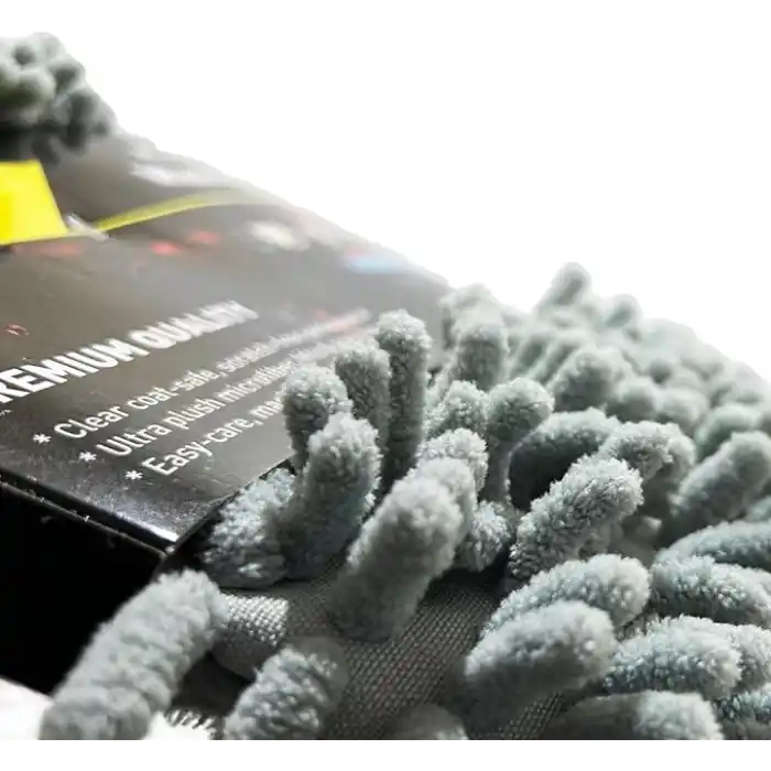 Spark 7050 Mikrofiber Şönil Oto Temizlik ve Kurulama Eldiveni 16x24 cm. GRİ