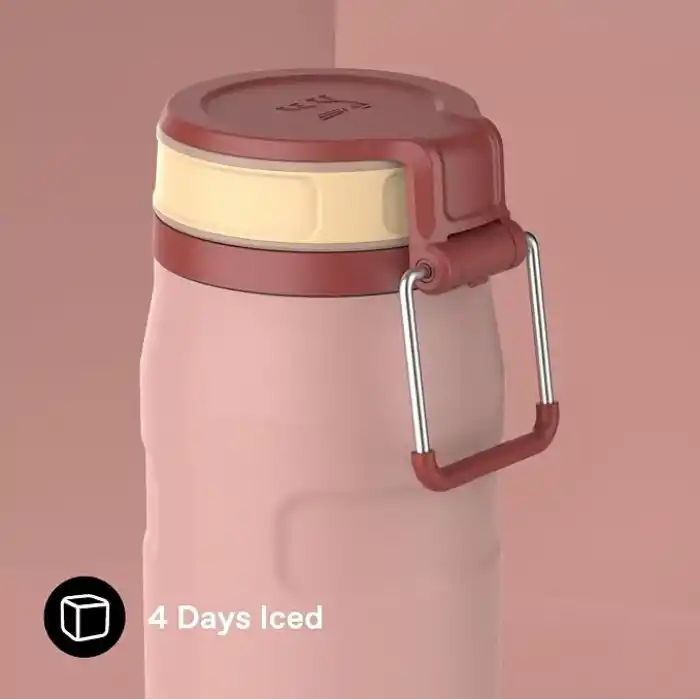 STANLEY The IceFlow™ Twist & Flip Termos Su Şişesi 0.7 Litre - Peach Rose | Paslanmaz Çelik
