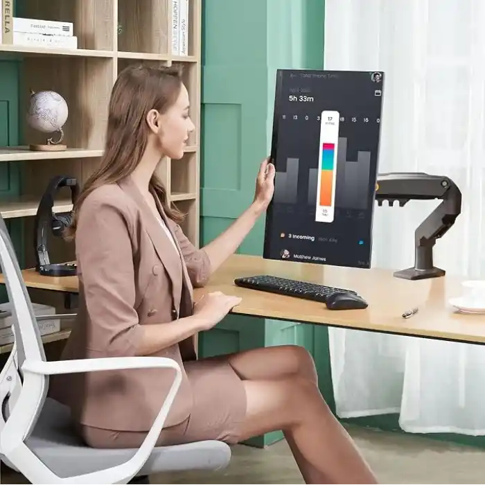 North Bayou NB F80 17-32 LCD/LED Monitor Mount Ergonomic Gas Spring Desk Mount 2-9 Kg