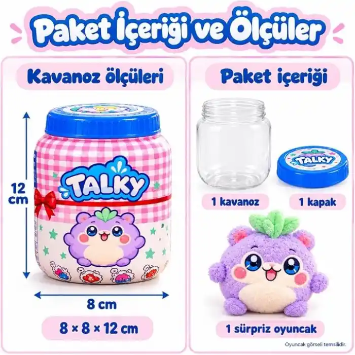 Talky Sihirli Kavanoz Sürpriz Oyuncak, Su Ekle ve Çalkala, Rastgele Karakter Figürü, Çocuklar İçin Eğlenceli Hediye