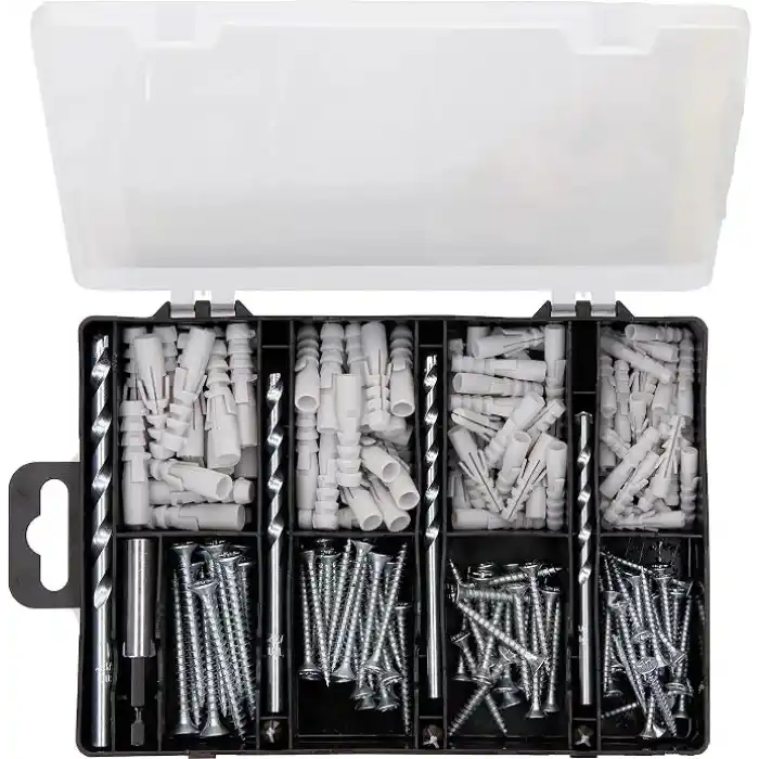 Bosch Professional Accessories Bosch Diy 173 Parça Aksesuar & Sabitleme Seti, Matkap ucu, Vidalama ucu, Vida, Dübel, Üniversal Tutucu, Yeşil
