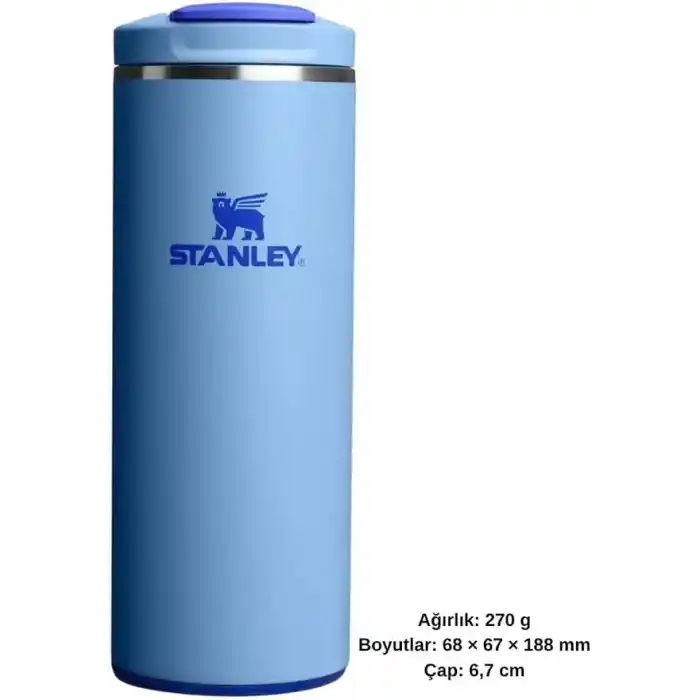 Stanley The Transit Fliptop Mug 0.35 L Termos Kupa Bardak Matara Mavi, 10-13063-0052