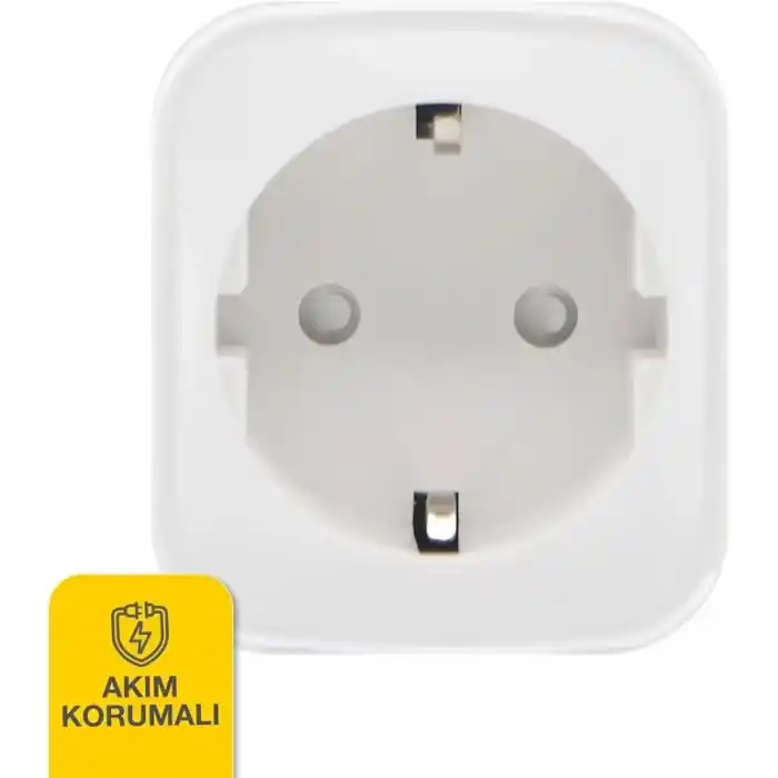 Günsan Wi-Fi Kontrollü Akım Korumalı Akıllı Priz 16A Tuya & Smart Life Destekli