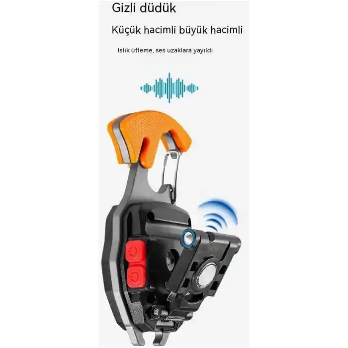 Jouis El Feneri Mini Kamp, Sos,Acil Durum,Bekçi, Polis,Asker, Güvenlik El Feneri, 7 modlu, USB Sarjlı Çok Fonksiyonlu Hayati İdame Lambası(Acil Durum)