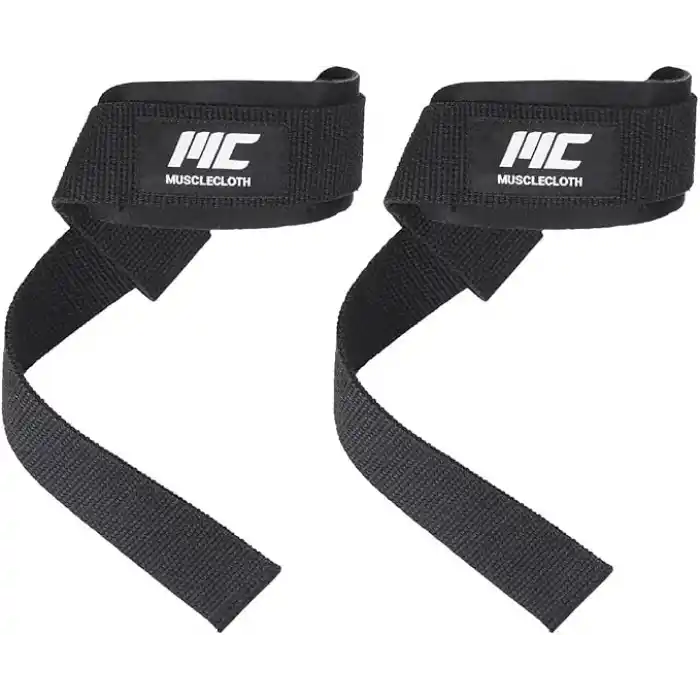 MuscleCloth Padded Lifting Straps Siyah