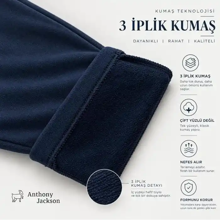 Anthony Jackson Erkek Basic Logo Sweatshirt NOVA