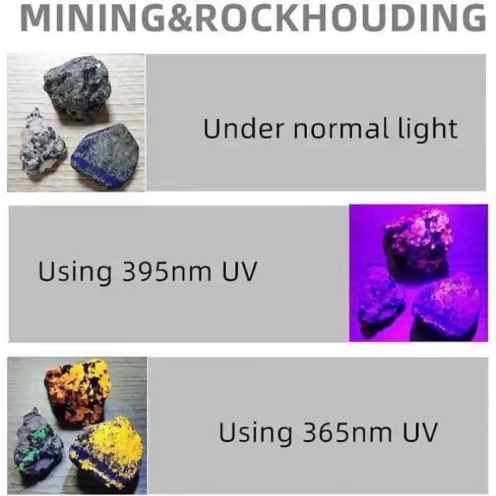 Valkyrie 365nm UV El Feneri Profesyonel Güçlü Işık Evcil Hayvan İdrar Tespiti, Para Kontrol, Akrep Mini UV Fener