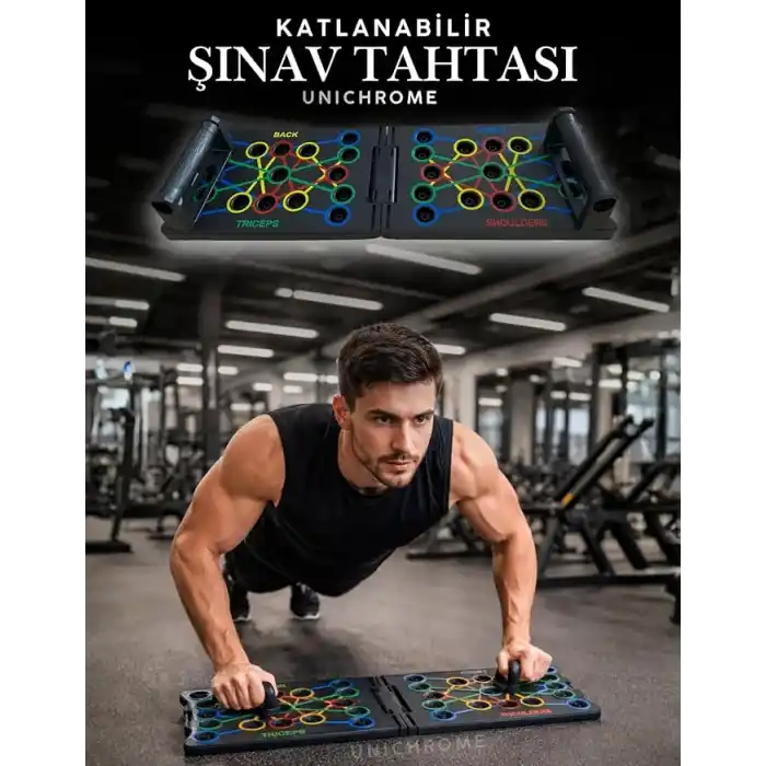 Büyük Şınav Tahtası Çalışma Platformu Aleti Barları Push-up Kondisyon Fitness Spor