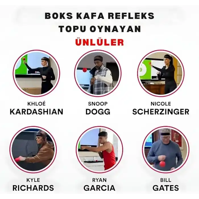 Sporsize Boks Refleks Topu ve Ayarlanabilir Kafa Bandı – Refleks Geliştirme, Koordinasyon, Hız ve Odak Antrenmanı İçin Güvenli Antrenman Topu – Çocuk ve Yetişkin Uyumlu