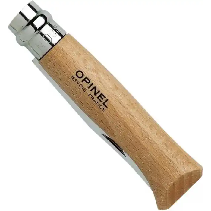 Opinel Inox Kayın Saplı Paslanmaz Çelik Çakı, Unisex, Kahverengi, Nr.8