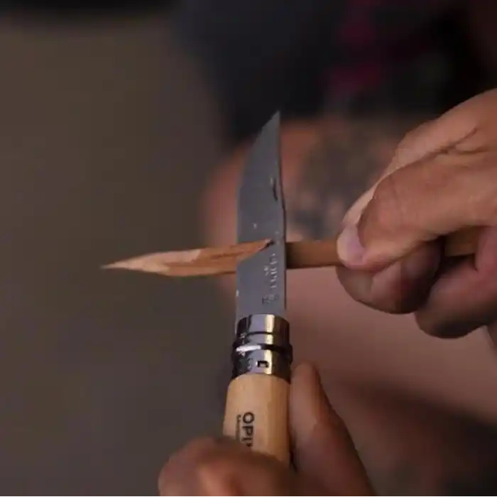 Opinel Inox Kayın Saplı Paslanmaz Çelik Çakı, Unisex, Kahverengi, Nr.8