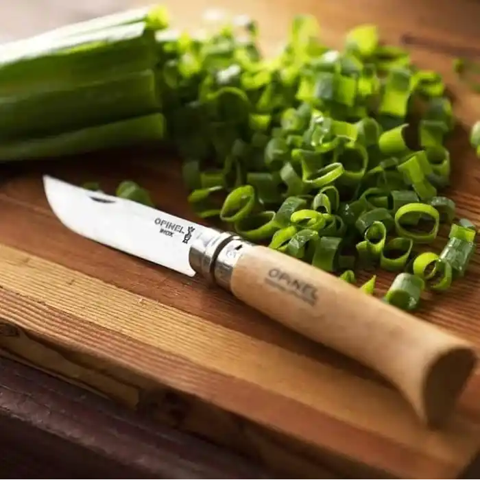 Opinel Inox Kayın Saplı Paslanmaz Çelik Çakı, Unisex, Kahverengi, Nr.8