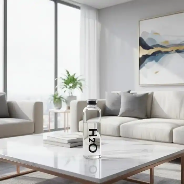 Deconox 1000 ml Renkli Kapaklı Borosilikat Cam Matara, Sızdırmaz Çevirmeli Vakumlu Kapaklı Suluk, Isıya Dayanıklı Geniş Ağızlı Detoks ve Su Şişesi (BPA İçermez) (BEYAZ)